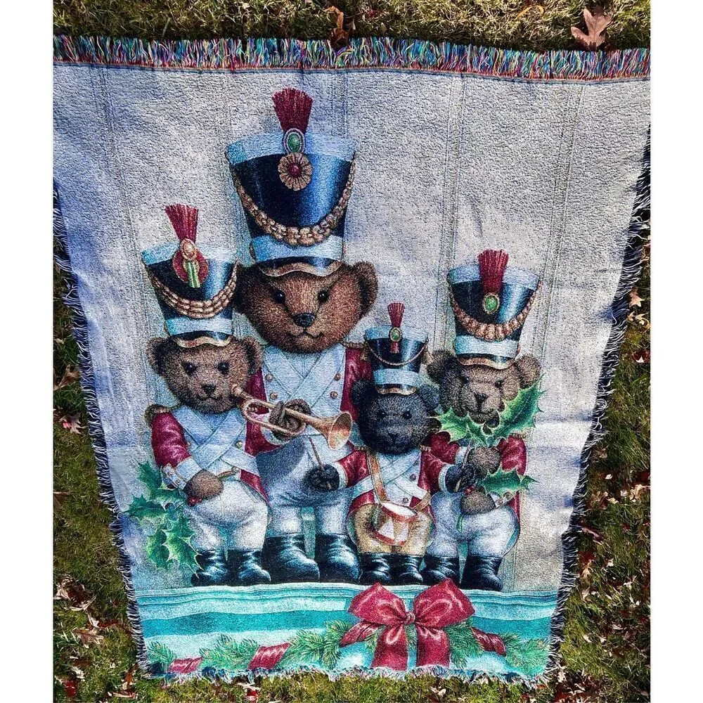 Pure Country Weavers  Soldier Bears Throw Blanket
